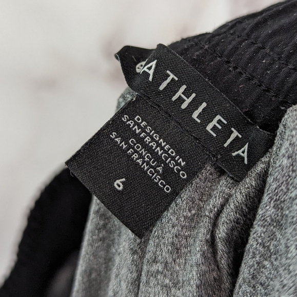 Athleta Jogger Womens 6 Small Black Lined Jersey Brooklyn Ankle Pants - Picture 3 of 13
